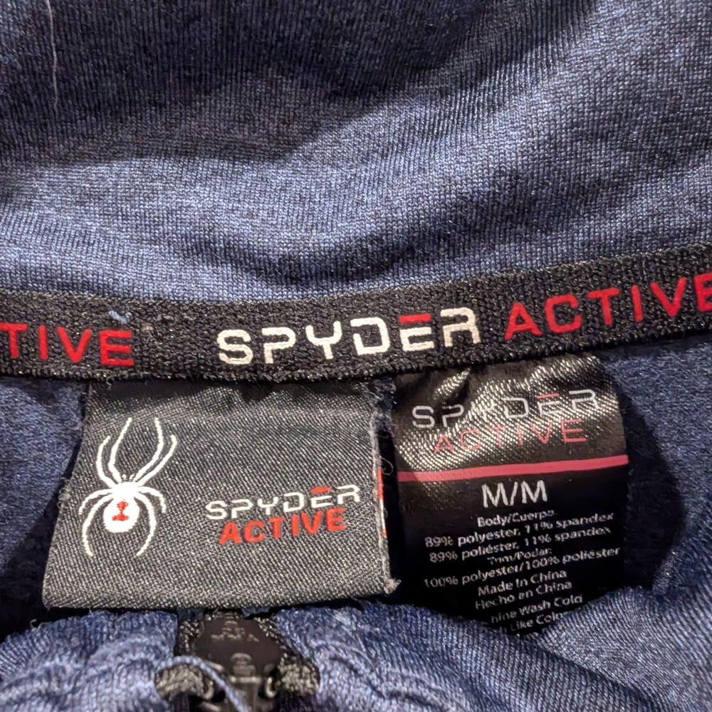 3 For $24 Spyder Men's Navy Blue Jacket - Picture 2 of 5